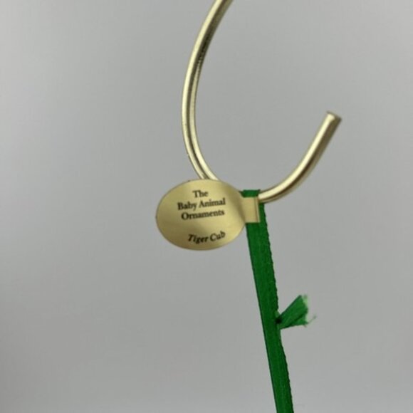 Danbury Mint The Baby Animal Christmas Ornament Tiger Cub Cookies Santa #1 - Picture 3 of 9